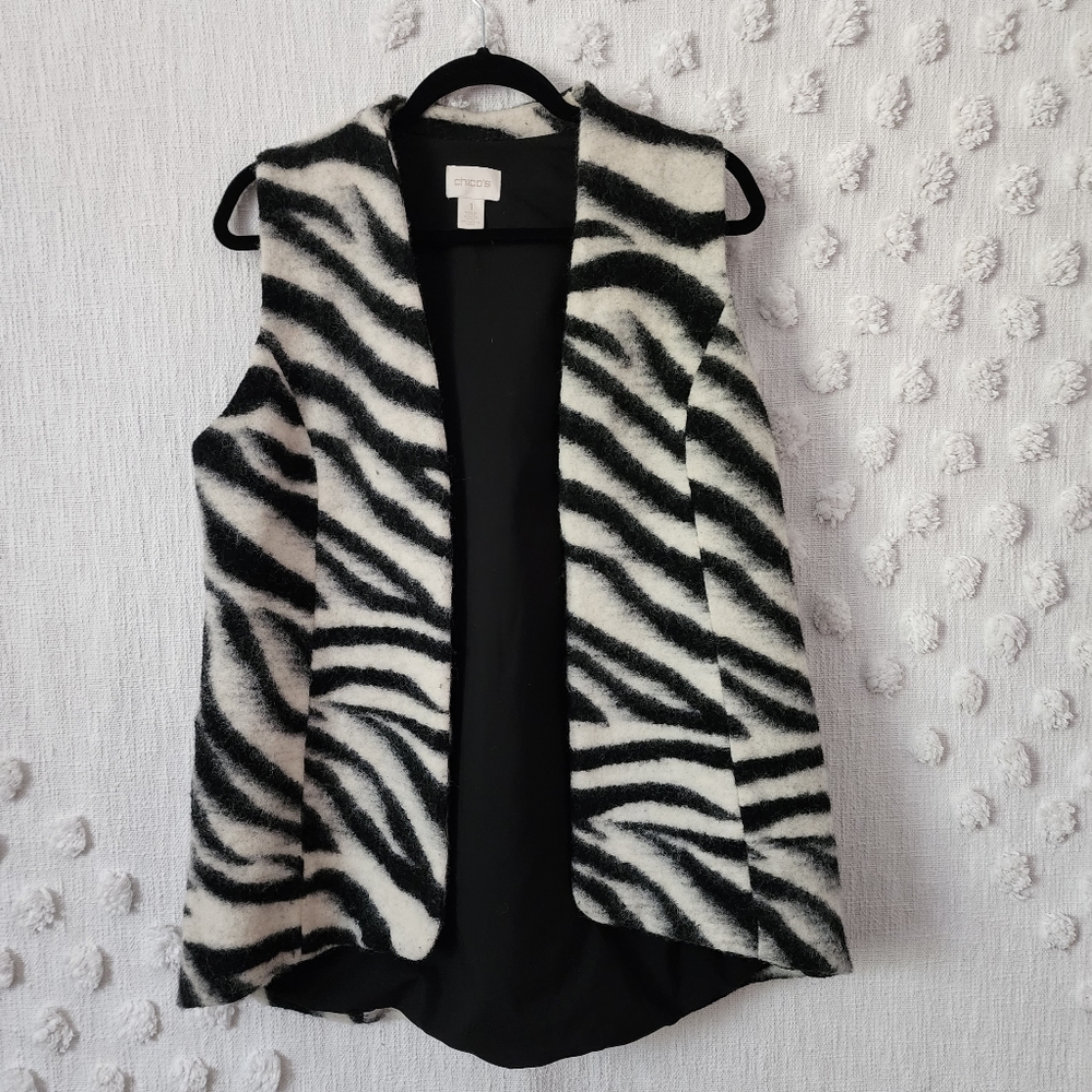 Chico's  Zibra Print Vest